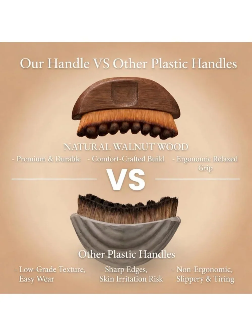 Lymphatic Drainage Face Brush - Wooden Handle, Soft Bristles, Gift-Ready Box